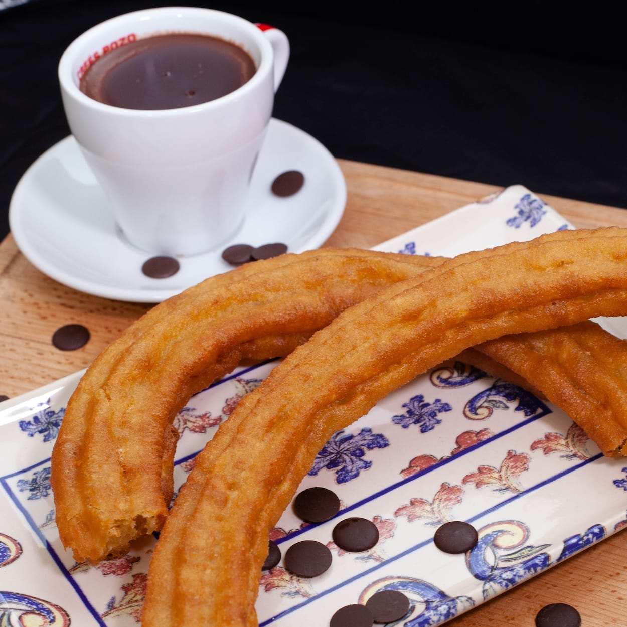 porras de hermanos moreno con chocolate